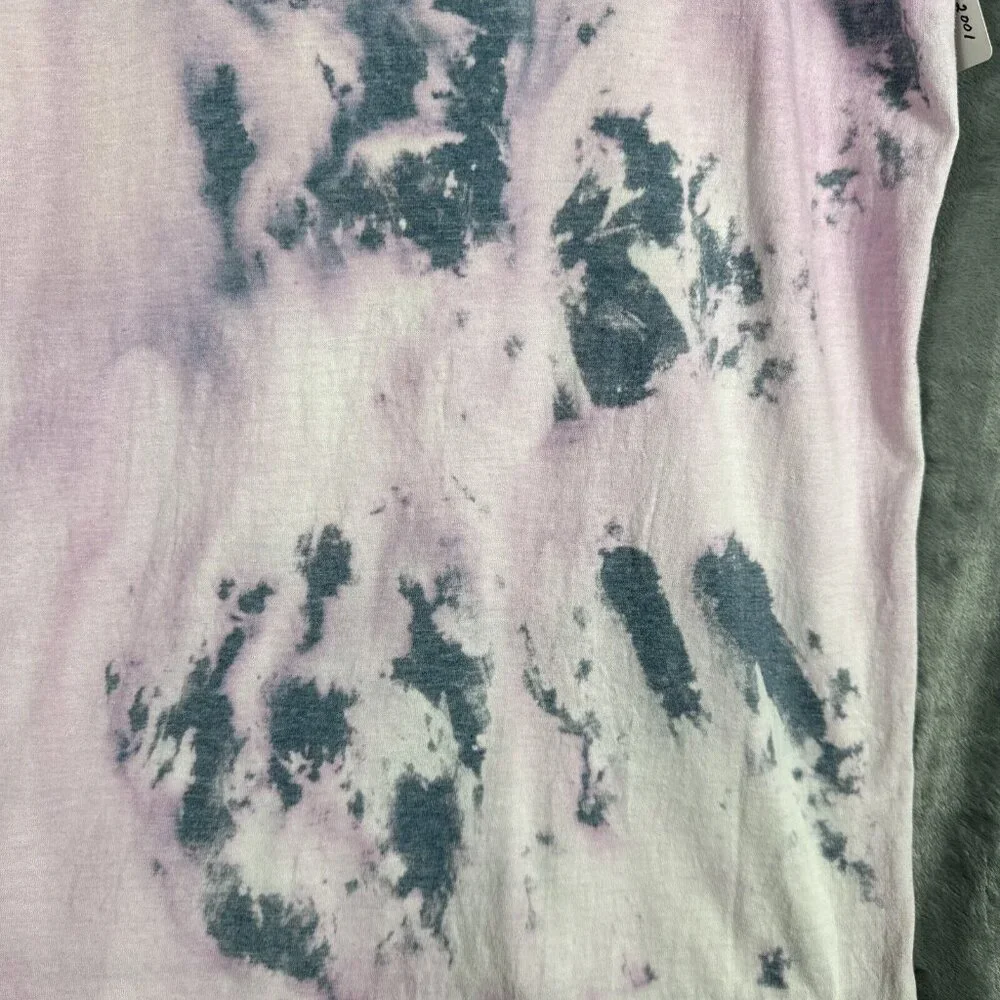 Women’s T-Shirt “All I Need Is Coffee And My Dog Tie Dyed Shirt Size Large